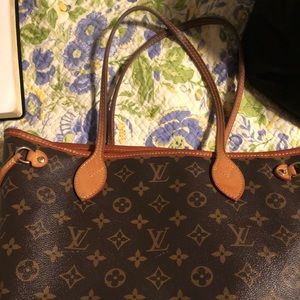AUTHENTIC LOUIS VUITTON NEVERFULL PM W POUCH